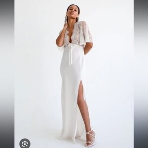 Rumored White Lace Maxi Dress